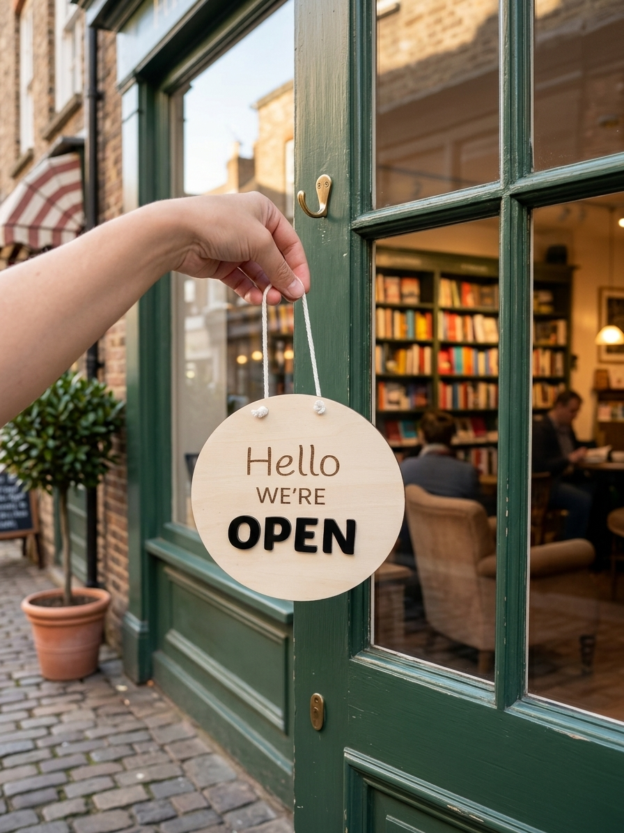 Open Closed Sign for Business – Double-Sided Wooden Door Sign - Image 7
